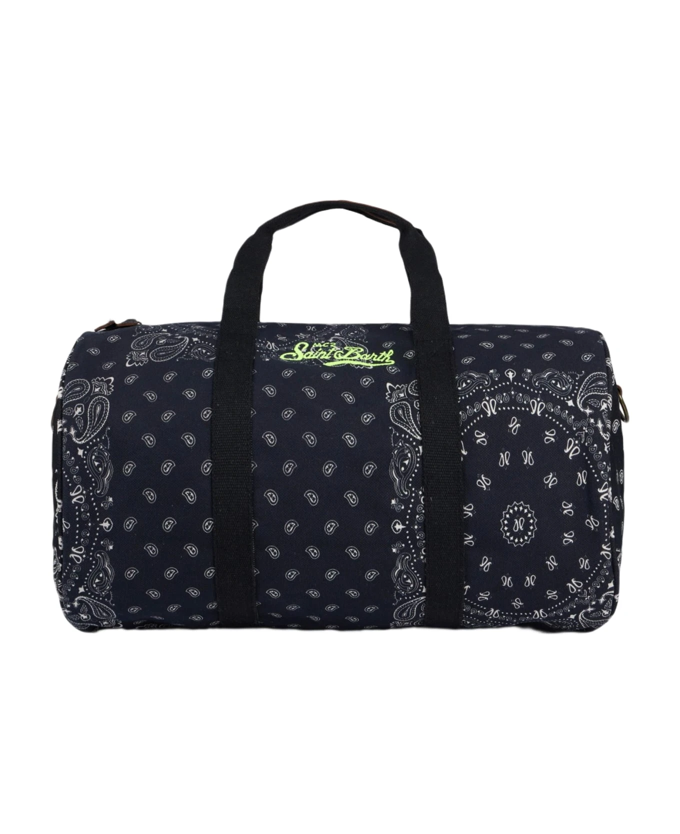 MC2 Saint Barth Travel Duffel Bag With Black Bandanna Print