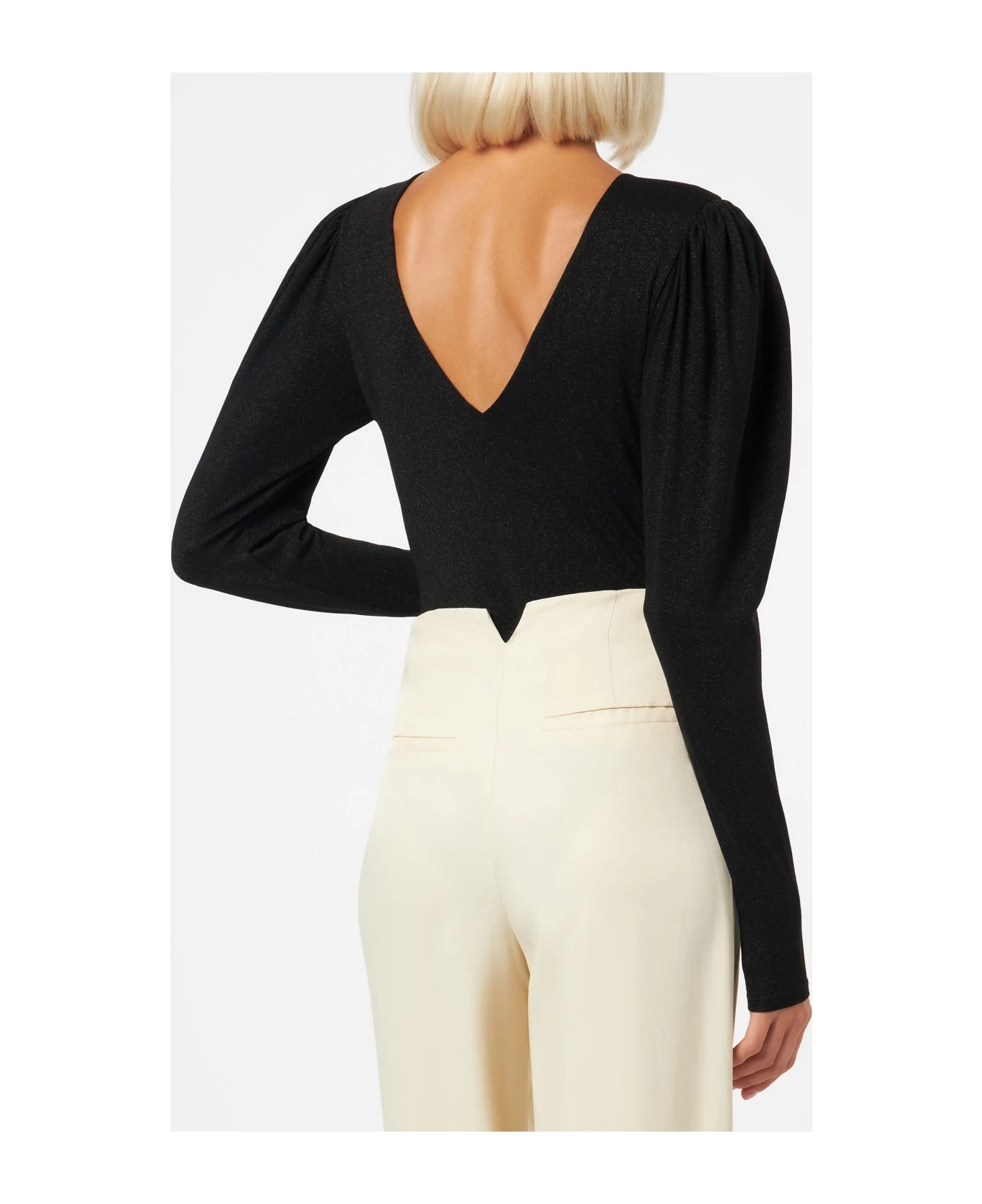 MC2 Saint Barth Knitted Glitter Black One Piece Swimsuit / Bodywear - Image 2