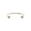 Alexander McQueen Light Gold Thin Twin Skull Bracelet
