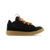 Lanvin Curb Panelled Lace-up Sneakers