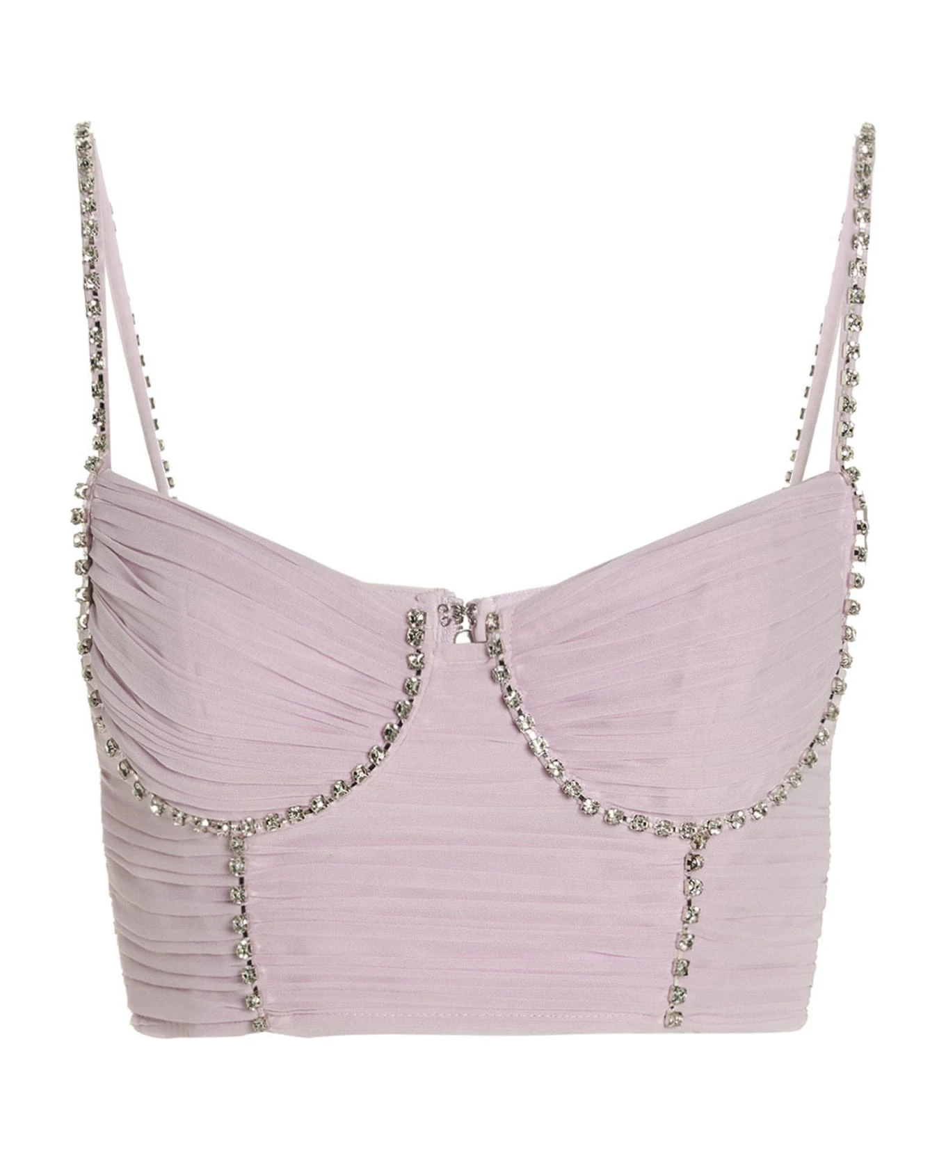 SELF PORTRAIT Top Chiffon Cristalli