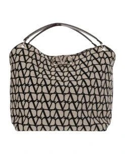 Valentino Garavani Le Troisieme Shopping Bag In Iconographe Toile