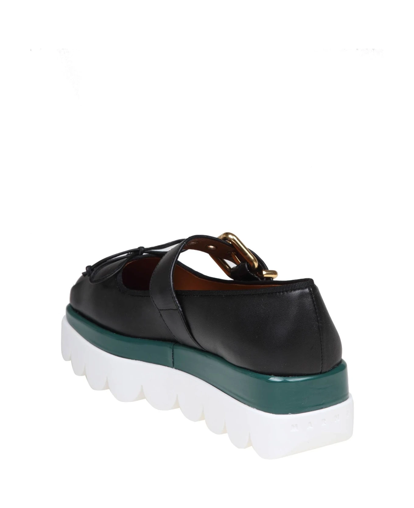 Marni Mary Jane Shoes In Black Leather - Image 3