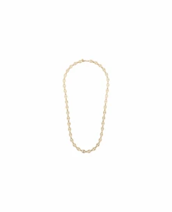 Paco Rabanne Chain Necklace In Golden Brass