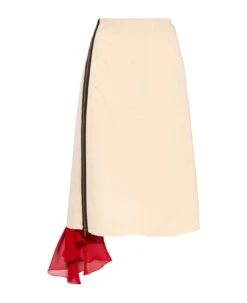 Gucci Silk Viscose Faille Skirt