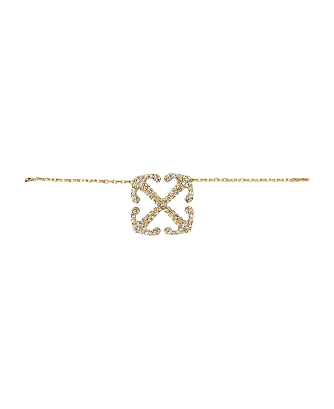 Off-White Arrow Pavé Pendant Necklace - Image 2