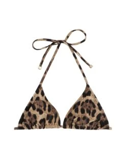 Dolce & Gabbana Animal Print Bikini Top