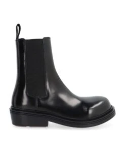 Bottega Veneta Fireman Leather Chelsea Boots