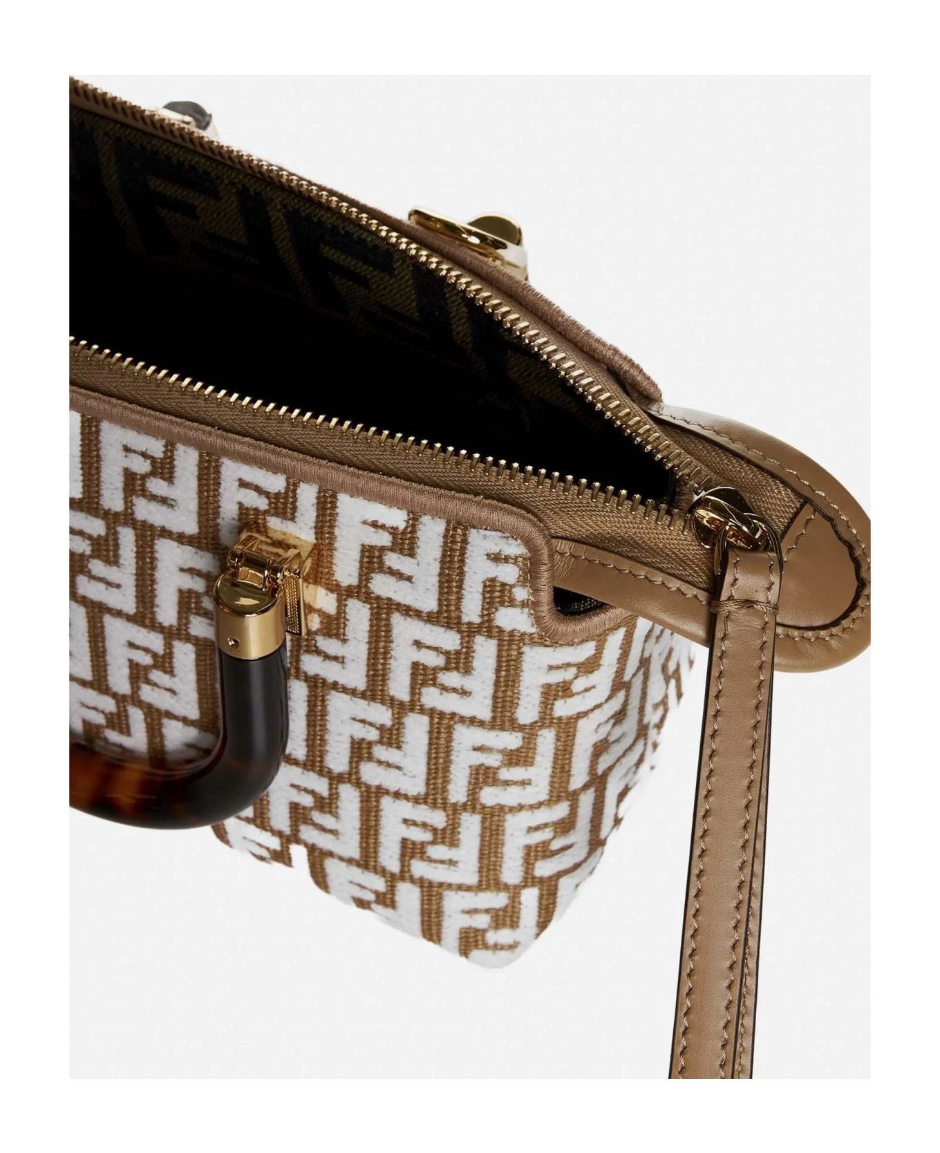 FENDI By The Way Mini Ff Canvas Bag - Image 5