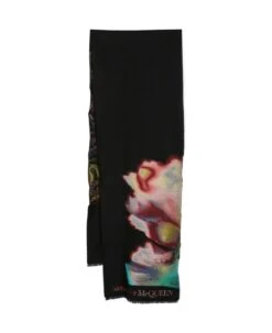 Alexander McQueen Sc Solarized Flower Foulard