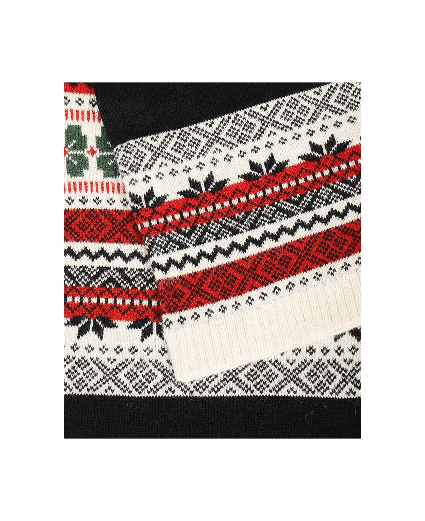 Max Mara Maura Jacquard Motif Knitted Scarf - Image 2