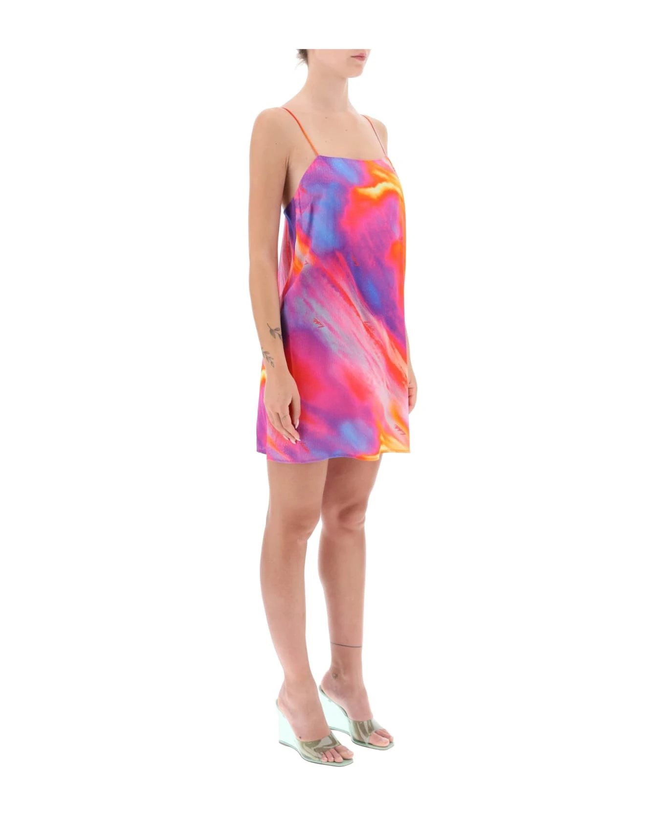 Printed Jacquard Mini Dress - Image 2