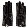 Patent And Calfskin Leather Gloves. Silk Lining