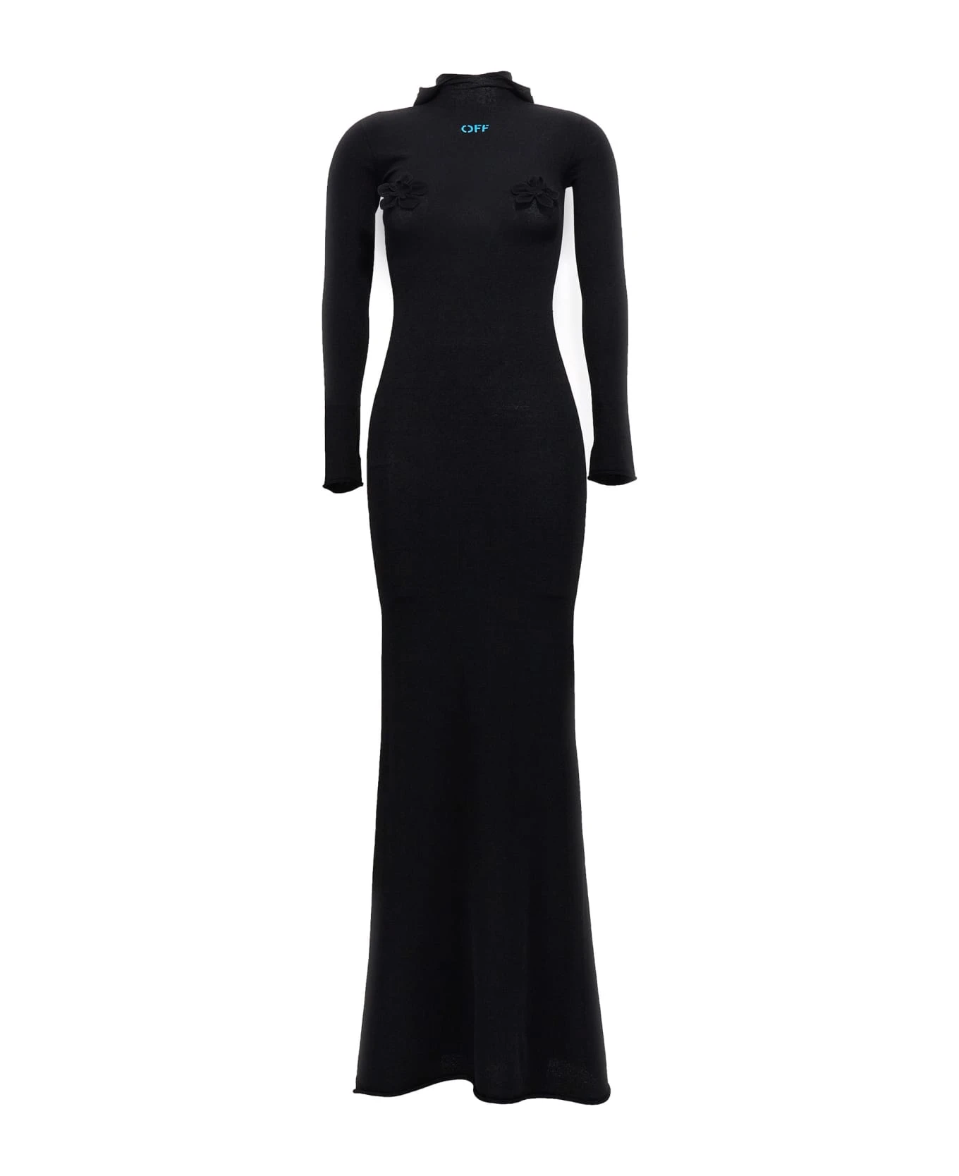 Off-White Long Hooded Dress