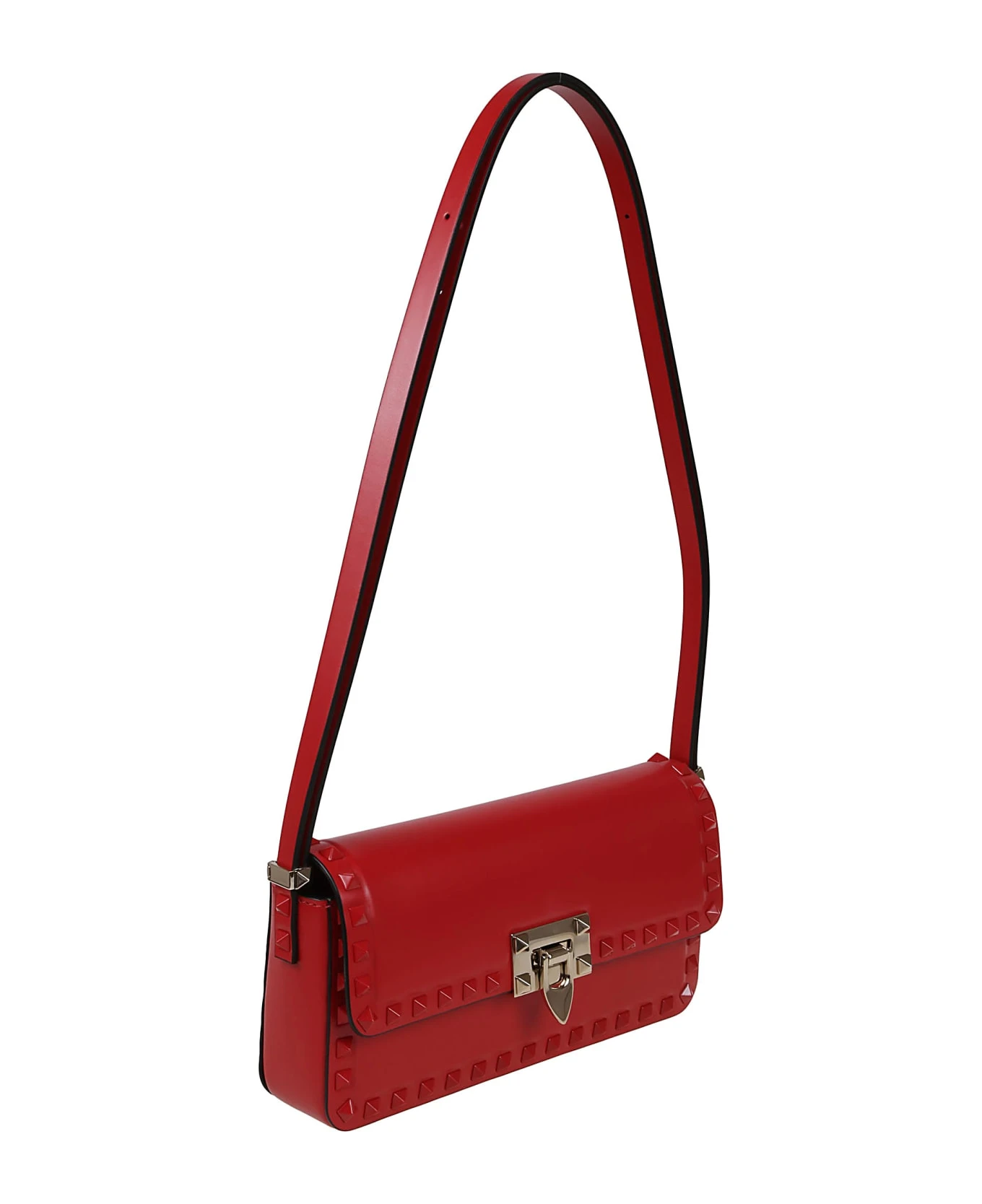 Valentino Garavani E/w Shoulder Bag | Rockstud | Vitello Liscio/plat-t.on T.lacq.studs - Image 3