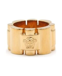 Versace Medusa Polished Finish Chunky Ring