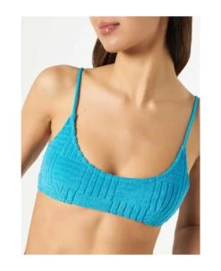 MC2 Saint Barth Woman Terry Turquoise Bralette Swimsuit