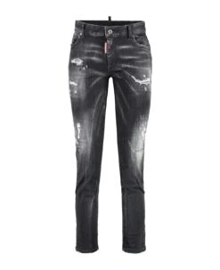 DSQUARED2 Twiggy Stretch Cotton Cropped Jeans