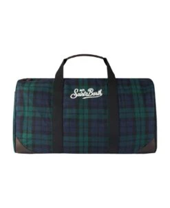 MC2 Saint Barth Travel Bag With Tartan Print