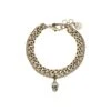 Alexander McQueen Gold Metal Bracelet