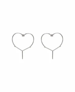 Y/Project Heart Shape Drop Earrings