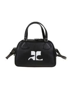 COURREGES Ac Leather Bowling Bag