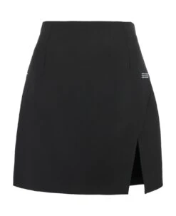 Off-White Wool Blend Miniskirt