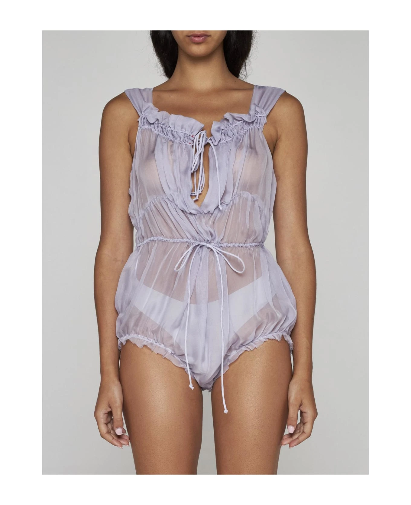 Maison Margiela Silk Tulle Bodysuit - Image 3