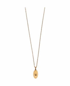 Alexander McQueen Brass Necklace With Motif Of Skull