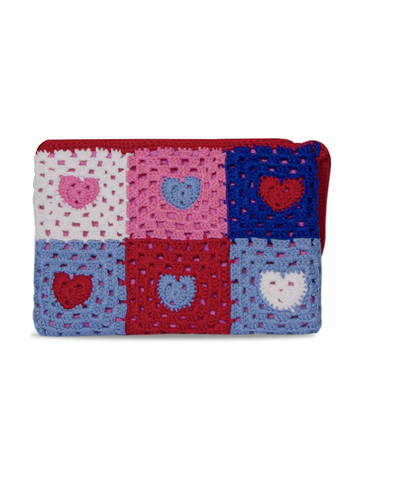 MC2 Saint Barth Parisienne Crochet Pochette With Heart Embroidery - Image 3