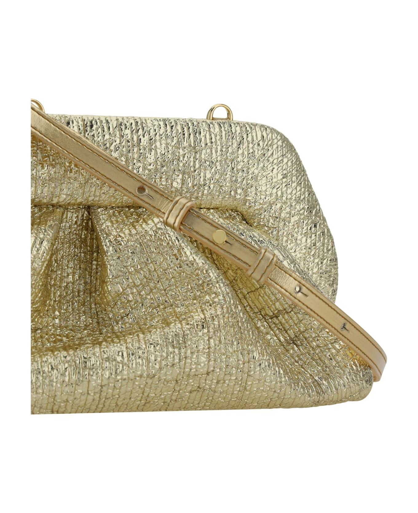 Tia Crumpled Laminated Clucth Bag THEMOIRè - Image 4