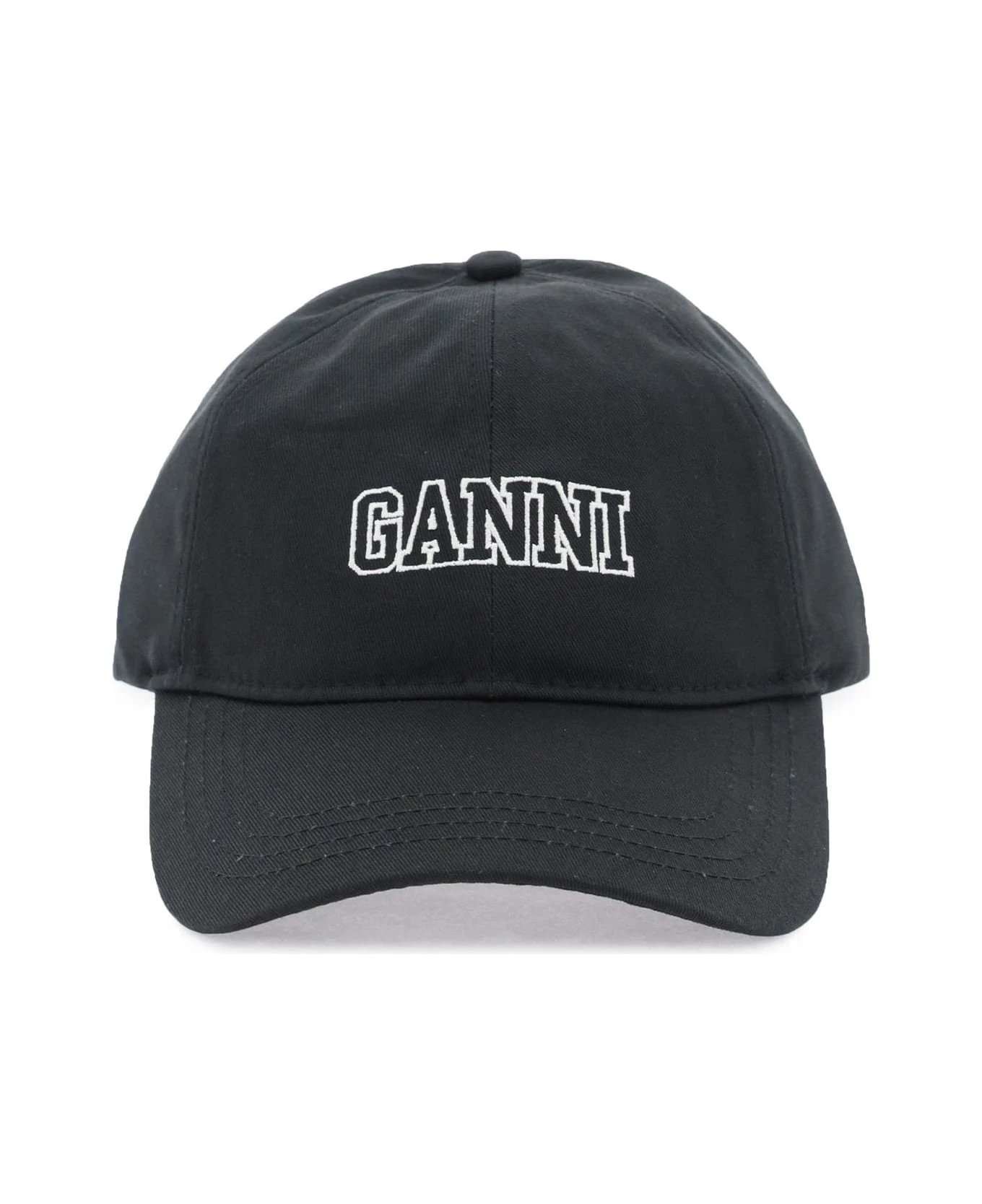 Ganni Organic Cotton Baseball Cap