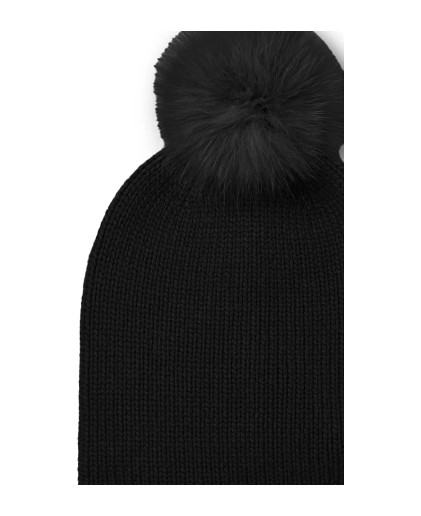 Max Mara Black Nazione Beanie - Image 3