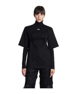 Off-White Knitwear In Black Polyamide