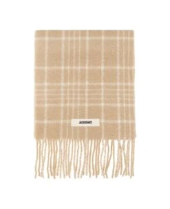 Jacquemus L' Harpe Carro Checkered Scarf