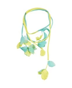 Collana In Seta Con Fiori