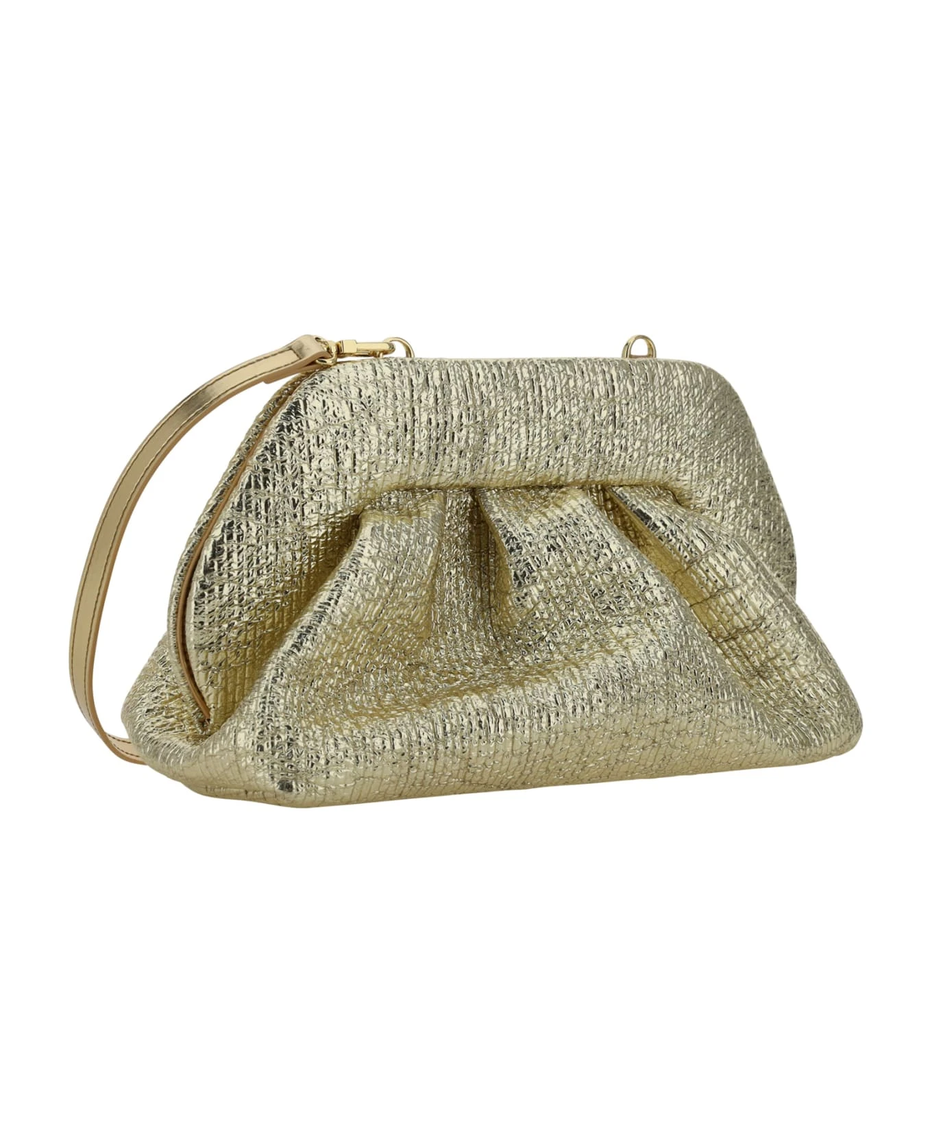 Tia Crumpled Laminated Clucth Bag THEMOIRè - Image 3