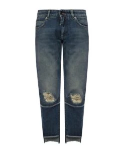 Dolce & Gabbana Raw Trimmed Denim Jeans