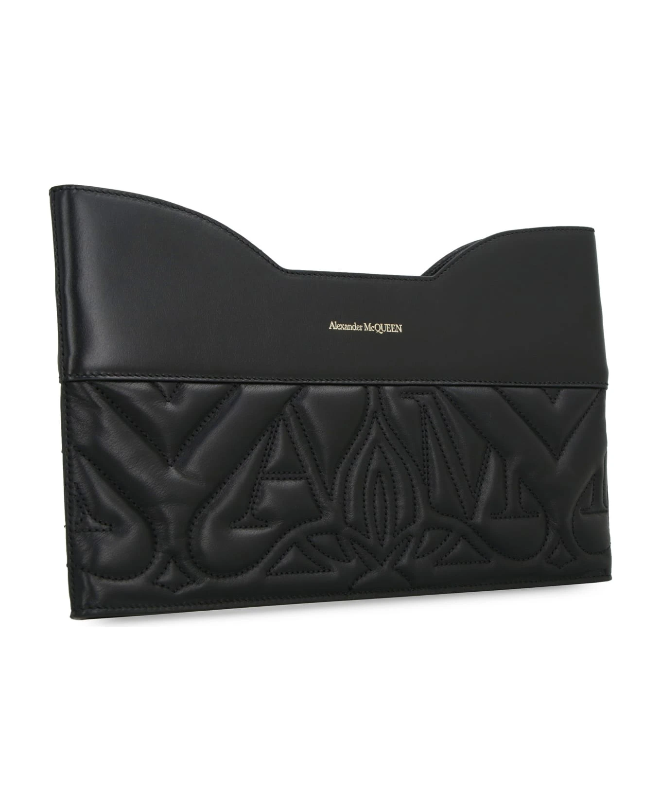 Alexander McQueen The Bow Leather Clutch - Image 3