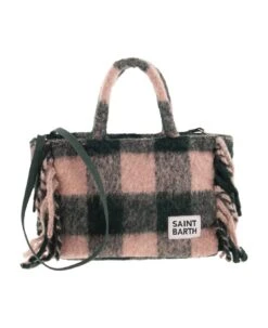 MC2 Saint Barth Tartan Bag With Fringes