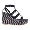 Valentino Garavani Wedge Espadrillas Rockstud Torchon T. 25/95