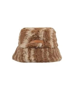 STELLA MCCARTNEY Woodgrain Teddy Jacquard Bucket Hat