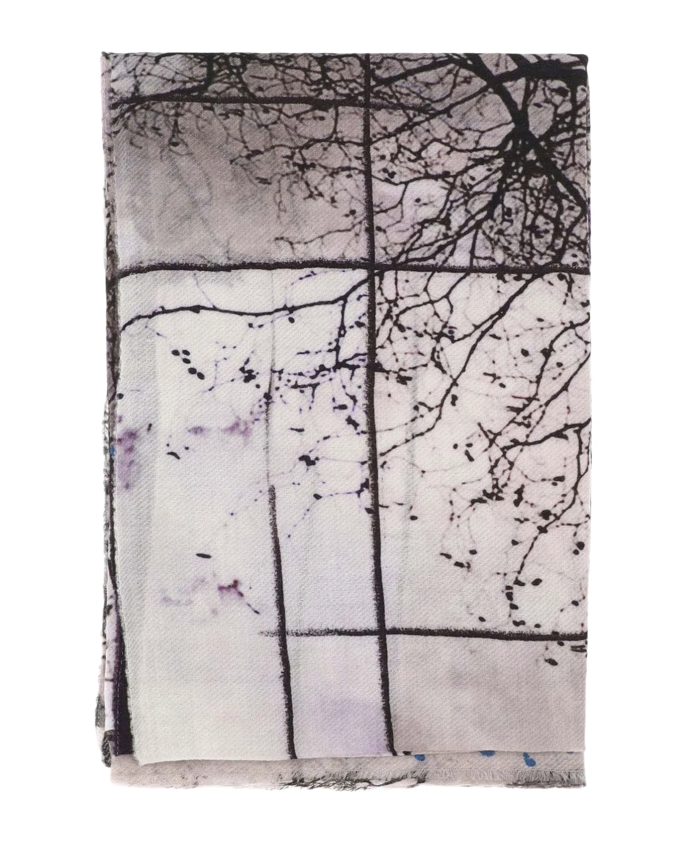 Wool Blend Scarf With Print