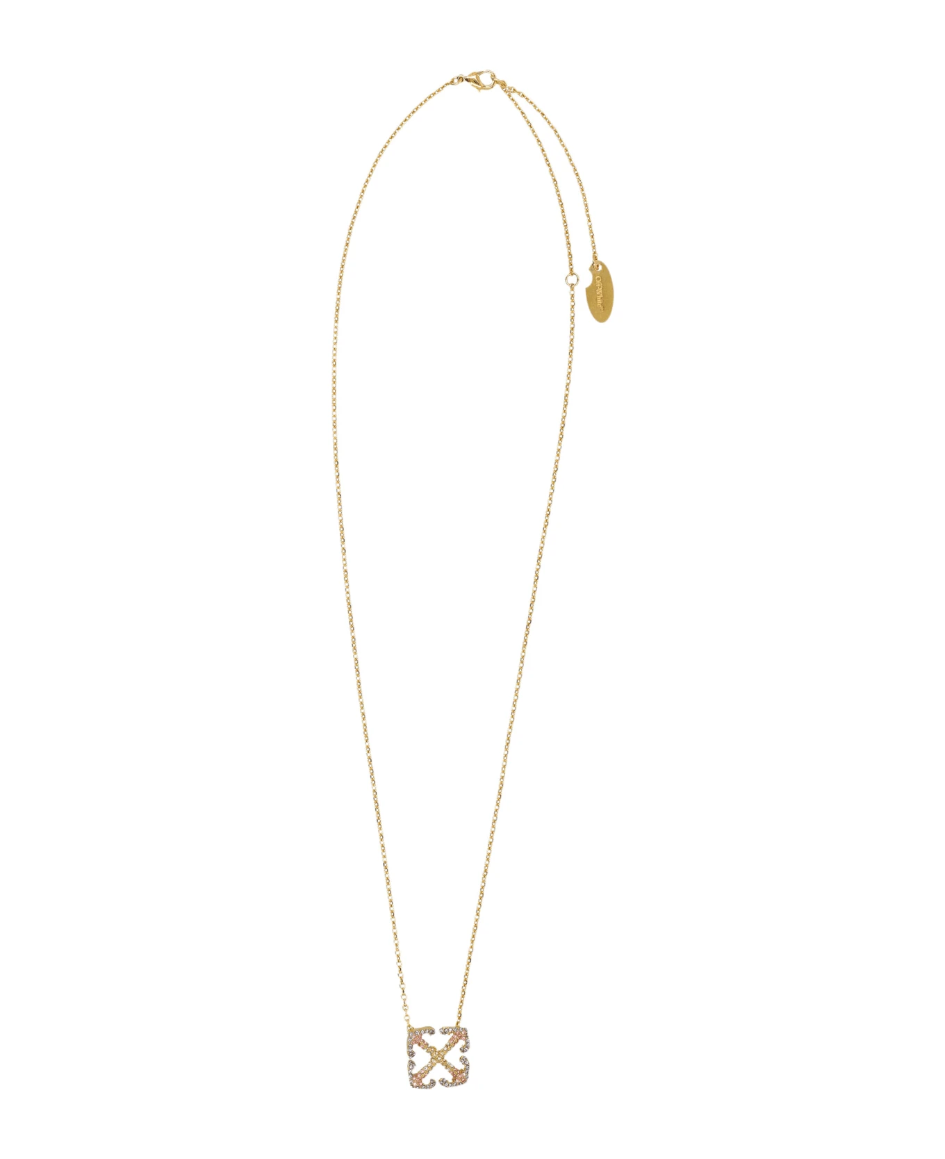 Off-White Degradé Arrow Pend Necklace
