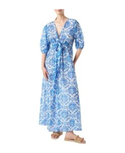 MC2 Saint Barth Cotton And Silk Long Beach Dress