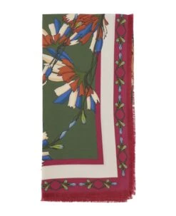Silk Scarf With Floral Print