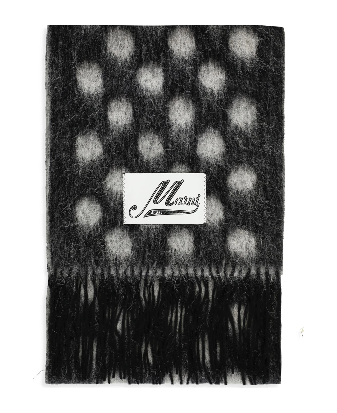 Marni Mohair Wool Pois Scarf