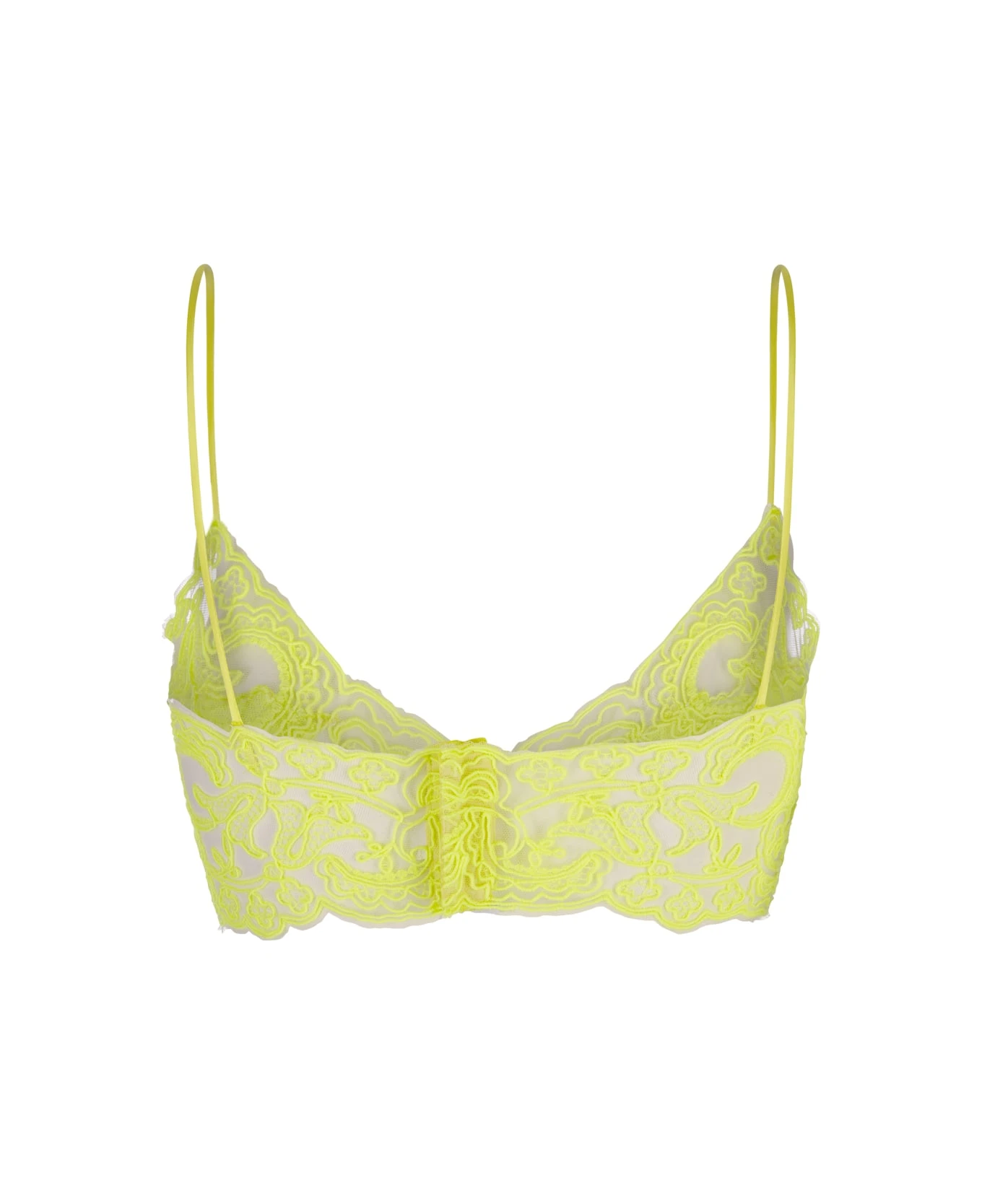 ERMANNO SCERVINO Lime Embroidered Brassiere - Image 2