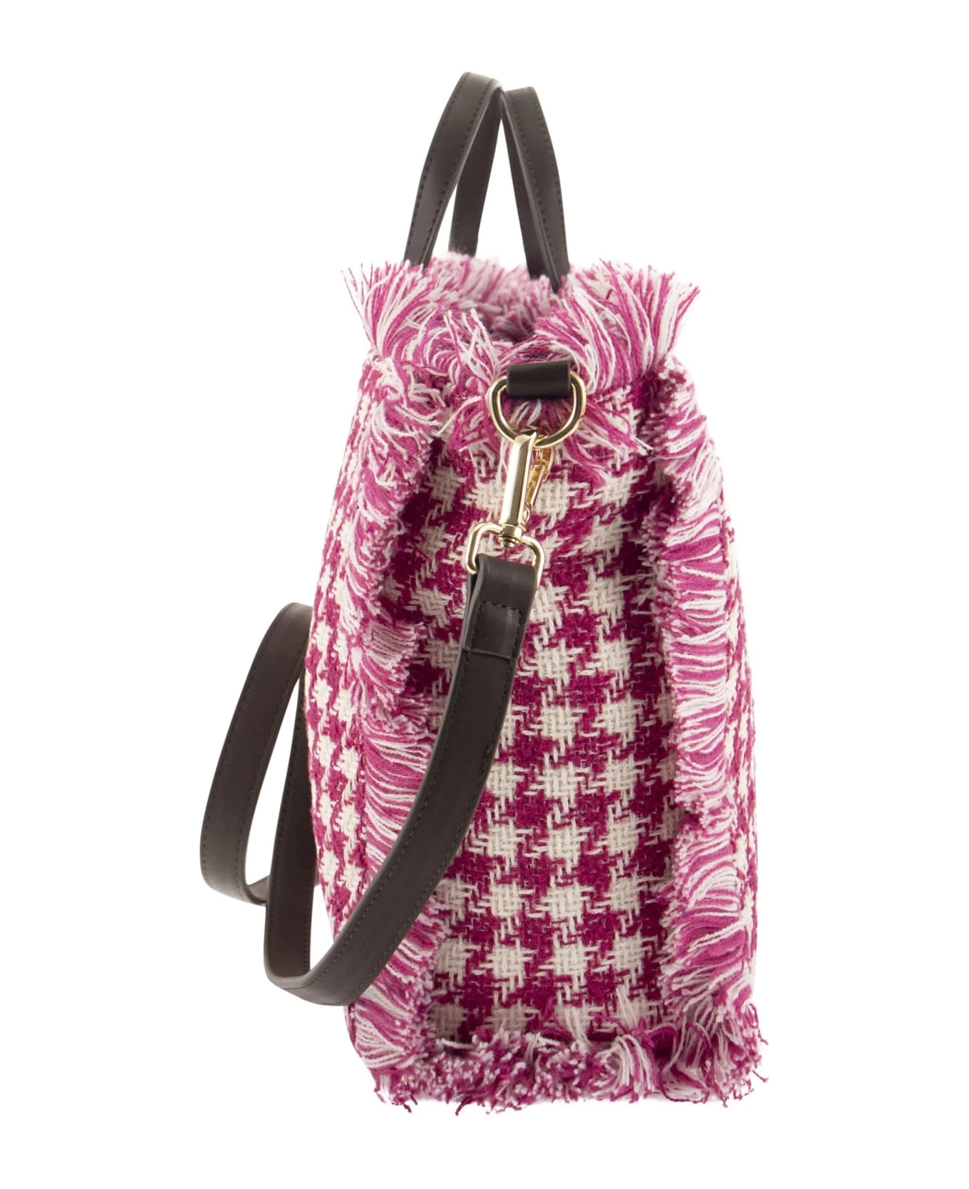 MC2 Saint Barth Houndstooth Patterned Handbag - Image 3