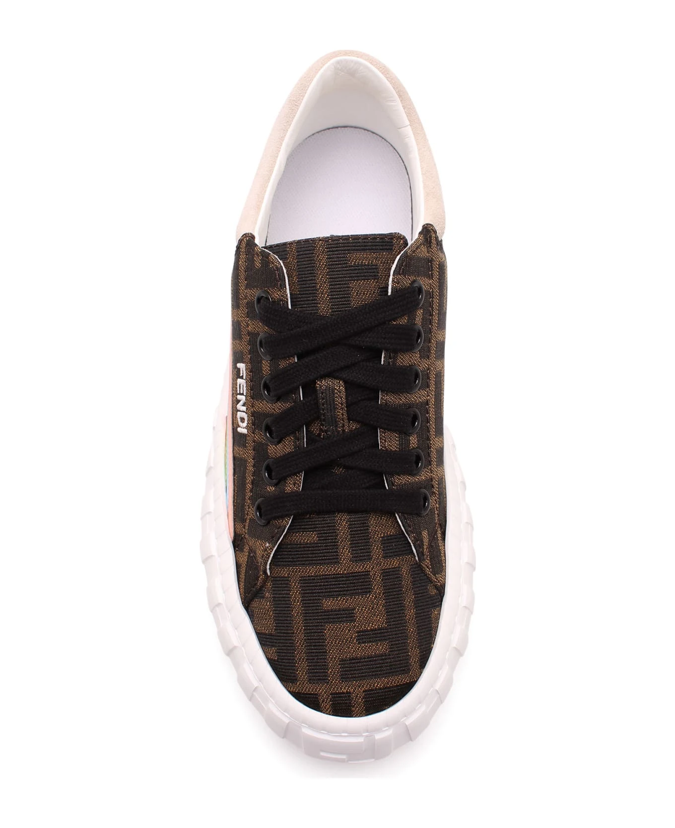 Fendi 'force' Logo Lettering Sneakers - Image 4